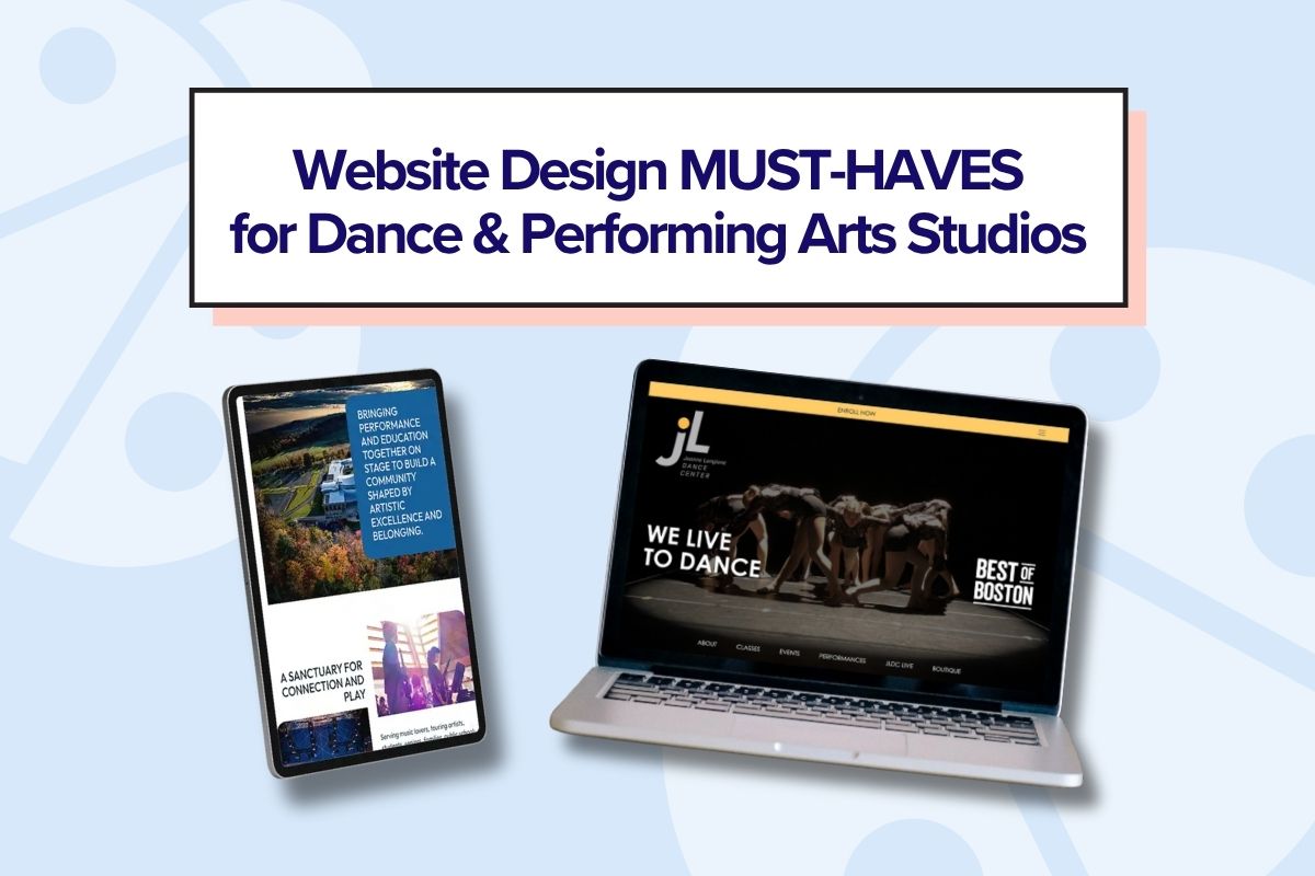 Performance Arts School Website Design Examples