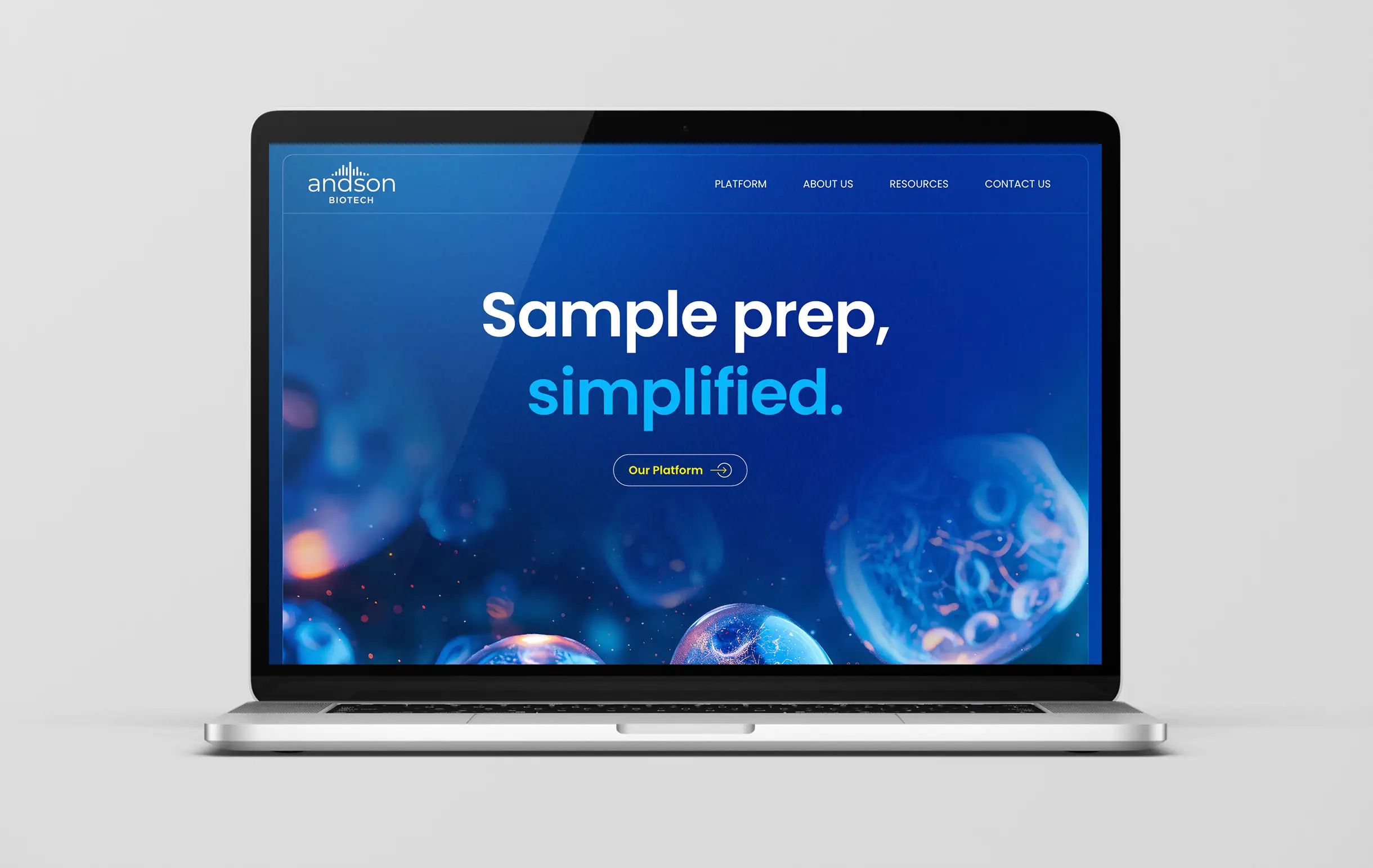 Next Level Website Design for Atlanta Mass Spec Biotech.