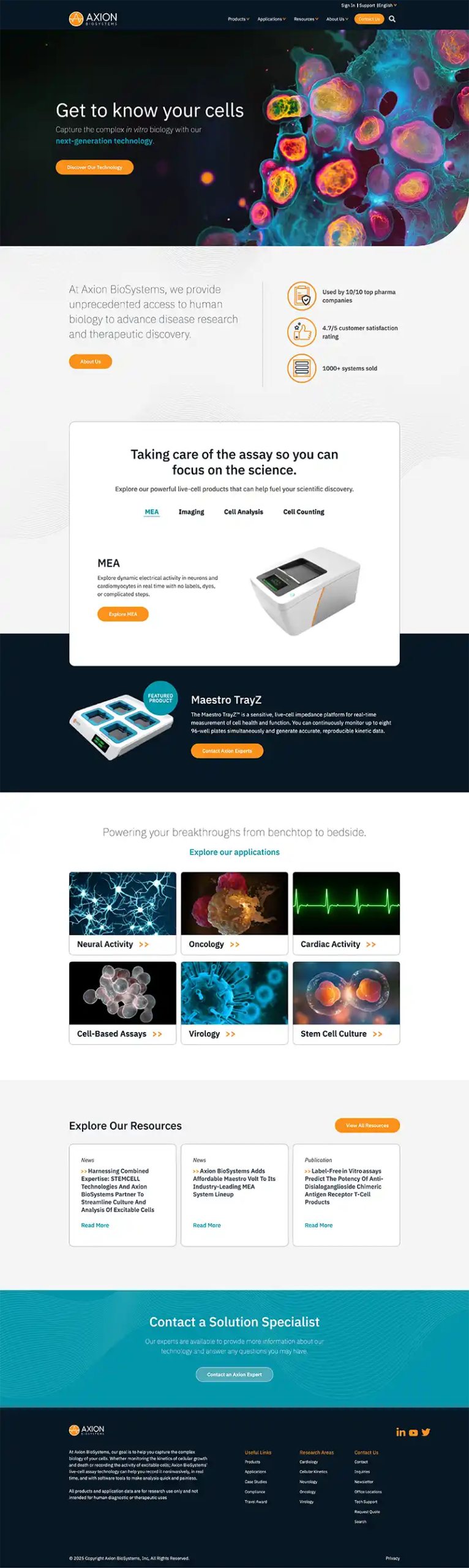 Website Design for Growing Atlanta Biotech