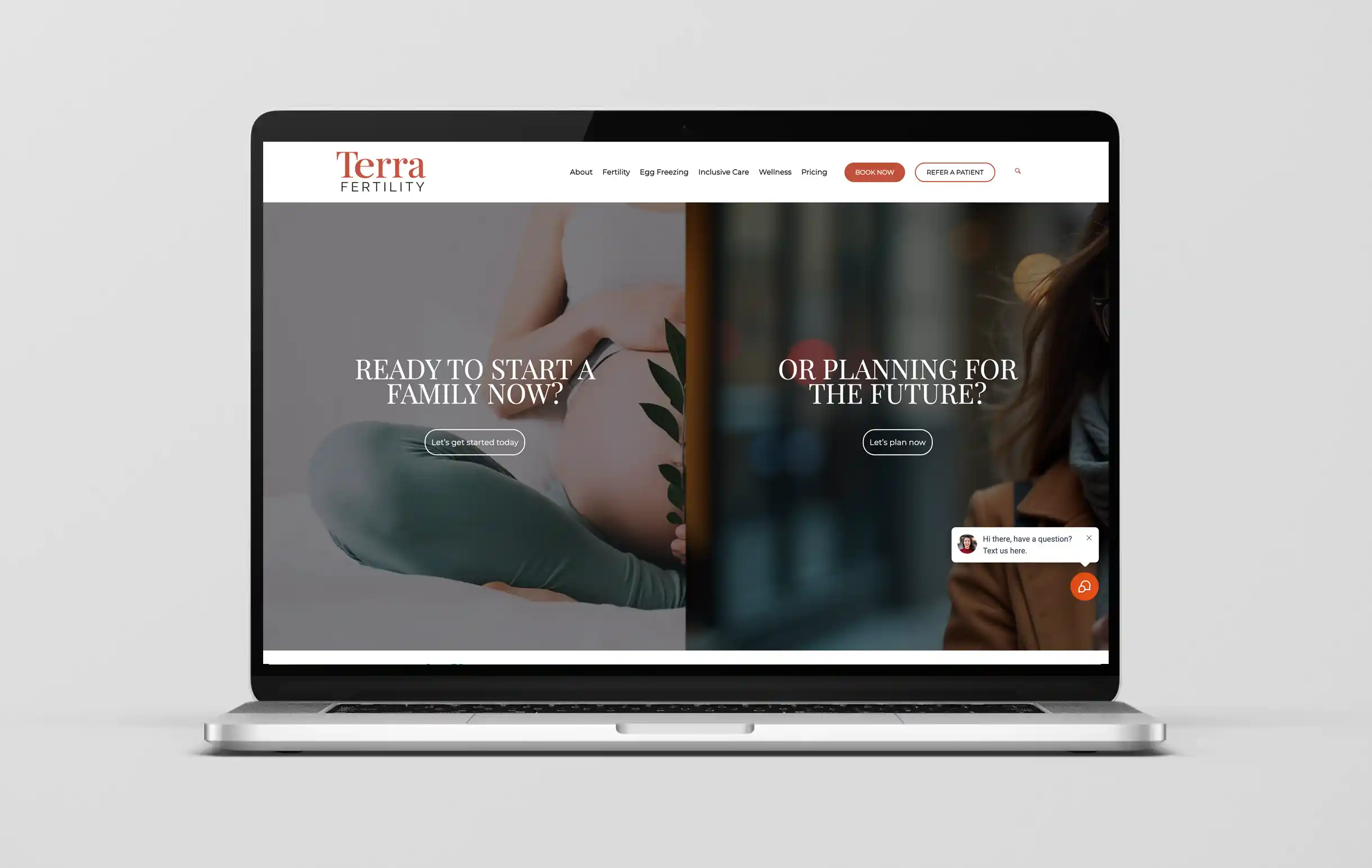 Terra Fertility Clinic Website Example
